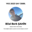 Bilal Berk Şahin - SAY 3089. - Boğaziçi Makine Mühendisliği 