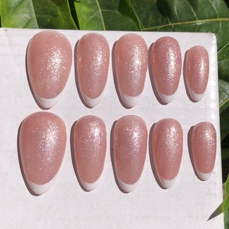 kedi gözü french nail set