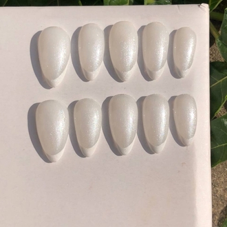 kalıcı oje inci tozu french set 