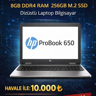 HP ProBook 650 G2-15.6 8GB DDR4 RAM 256GB
