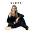 SLEPT. SİYAH ASKILI KADİFE PİJAMA TAKIMI