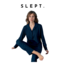 SLEPT. LACİVERT PUANTİYELİ DÜĞMELİ PİJAMA TAKIMI