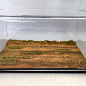 1/43-1/64 Ölçek Diecast Toprak Yol Diorama Zemin ve Case