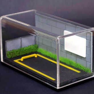 1/64 Parking Lot Diorama Display Case. (Araç Dahil Değildir)