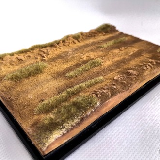 1/43-1/64 Ölçek Diecast Toprak Yol Diorama Zemin ve Case