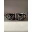'Summer Nights' Handcarved cups (set of two)