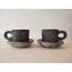 Stoneware 'Double' Espresso set