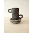 Stoneware 'Double' Espresso set