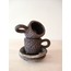 Stoneware 'Double' Espresso set