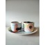 'Mod' Hand painted (3 piece) serving set 