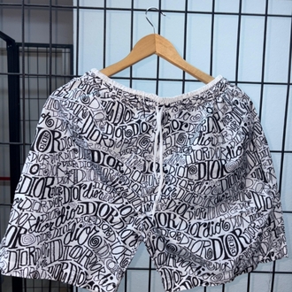 Dior Beyaz Deniz Şortu – Premium Kalite