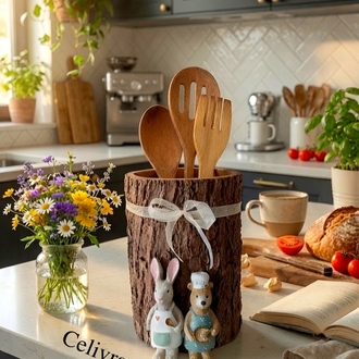 Şişe tutucu & Kaşıklık 2li set