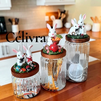 Özel Üretim Tavşan Kavanoz set
