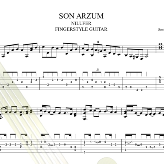 Nilüfer - Son Arzum Fingerstyle Tab / Nota