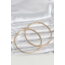 316L Çelik Gold Renk 70 mm Kadın Halka Küpe