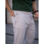 Erkek Keten Cepli Çıma Dikişli Jogger Buggy Pantalon Rahat Kalıp - Gri