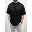 Erkek Premium Tişört OSY Yumuşak Dokulu Yıkamalı Oversize T-Shirt - Siyah