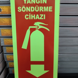 Yangın Söndürme Cihazı Levhası