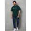 Erkek Baskılı T-Shirt Kısa Kol Bisiklet Yaka Regular Fit Rahat Kalıp Günlük Tişört - Çağla Yeşili