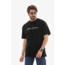 Erkek Baskılı T-Shirt Kısa Kol Bisiklet Yaka Regular Fit Rahat Kalıp Günlük Tişört - Siyah