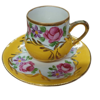 4 LÜ EL BOYAMA PORSELEN FİNCAN SET- NO 02