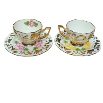 6 LI EL BOYAMA PORSELEN FİNCAN SET- NO 15