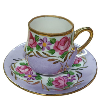 4 LÜ EL BOYAMA PORSELEN FİNCAN SET- NO 02