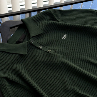 PRADA Premium Polo Yaka Triko Tshirt