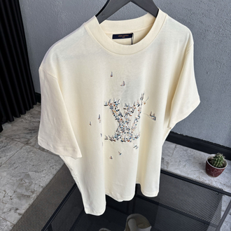 LOUISVUITTON Special Nakış Logo Tshirt 