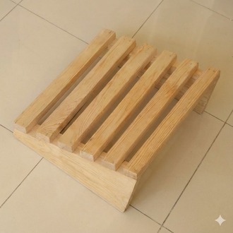 Ahşap Masa Altı Ayaklık Masa Altı Ayak Standı Ayak Yükseltici Boyutlar 30x40 Doğal Ahşap