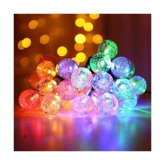 Mini Kristal Top Led 5 Metre 28 Led Dekoratif RGB Şık Işık Dizeleri Yılbaşı Ağacı