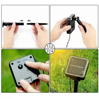 Solar 5 Metre 28 Led Sarı Boncuk Güneş Enerjili Led