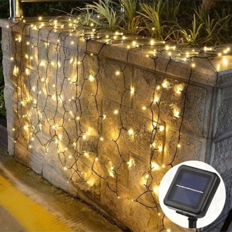 Solar 8 Metre Gün Işığı 60 Ledli Boncuk Led Güneş Enerjili