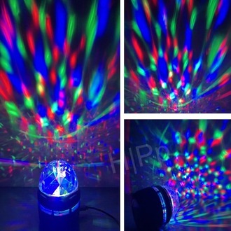 Projektörlü Yansıtmalı KUMANDASIZ Parti Led Gece Lambası Type C Kablolu