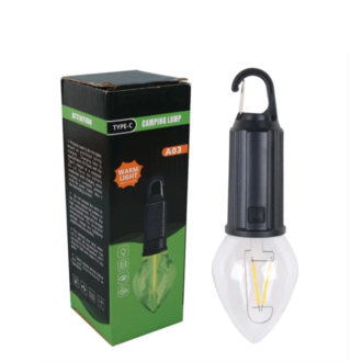 Solar Led Ampul Güneş Enerjili + Usb Şarjlı Bahçe Balkon Teras Kamp Aydınlatması