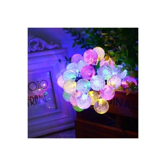 Mini Kristal Top Led 5 Metre 28 Led Dekoratif RGB Şık Işık Dizeleri Yılbaşı Ağacı