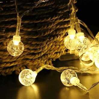 Mini Kristal Top Led 5 Metre 28 Led Dekoratif Şık Işık Gün Işığı Dizeleri