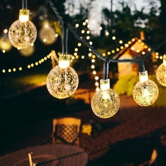 Mini Kristal Top Led 5 Metre 28 Led Dekoratif Şık Işık Gün Işığı Dizeleri