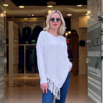 ETEK UCU PÜSKÜL DETAYLI TRİKO