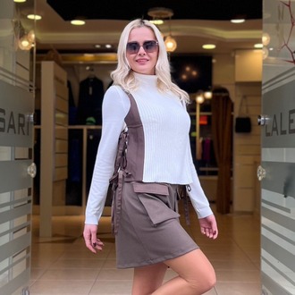 EKRU TRİKO KAZAK