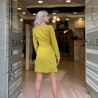 Düğme Detaylı Elbise