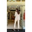 PAÇA YIRTMAÇLI PANTOLON + ARKA PİLELİ BLAZER CEKET TAKIM