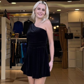 KADİFE ELBİSE