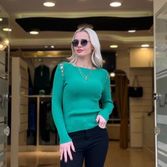 SIRTI VE OMZU İP BAĞLAMALI TRİKO
