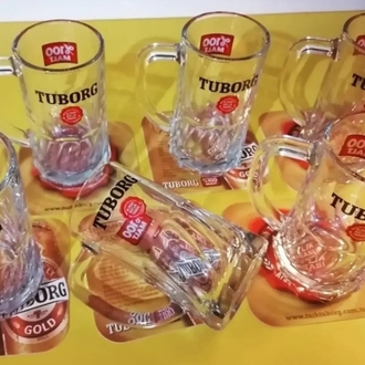 Tuborg Alman Mühürlü 0.7l Kulplu bardak 