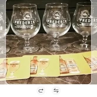 Tuborg Frederik 2 adet kadeh 