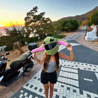 Baby yoda motor kask kılıfı