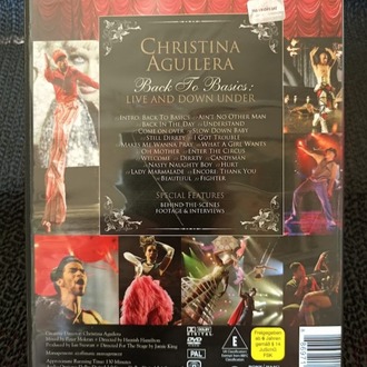 CHRISTINA AGUILERA - BACK TO BASICS LIVE AND DOWN UNDER KONSER DVD