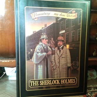 THE SHERLOCK HOLMES ORJİNAL PUB RESİMİ.