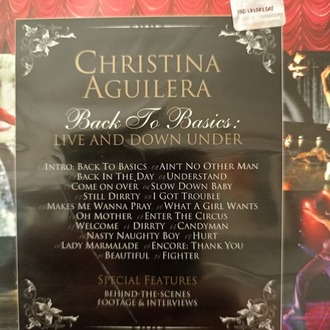 CHRISTINA AGUILERA - BACK TO BASICS LIVE AND DOWN UNDER KONSER DVD